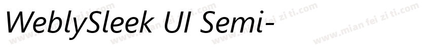 WeblySleek UI Semi字体转换
